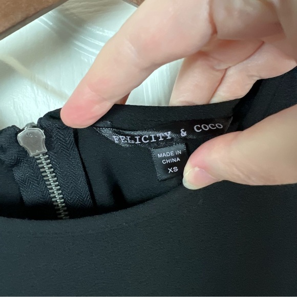 Felicity & Coco Shift Dress Black XS EUC - Picture 3 of 6